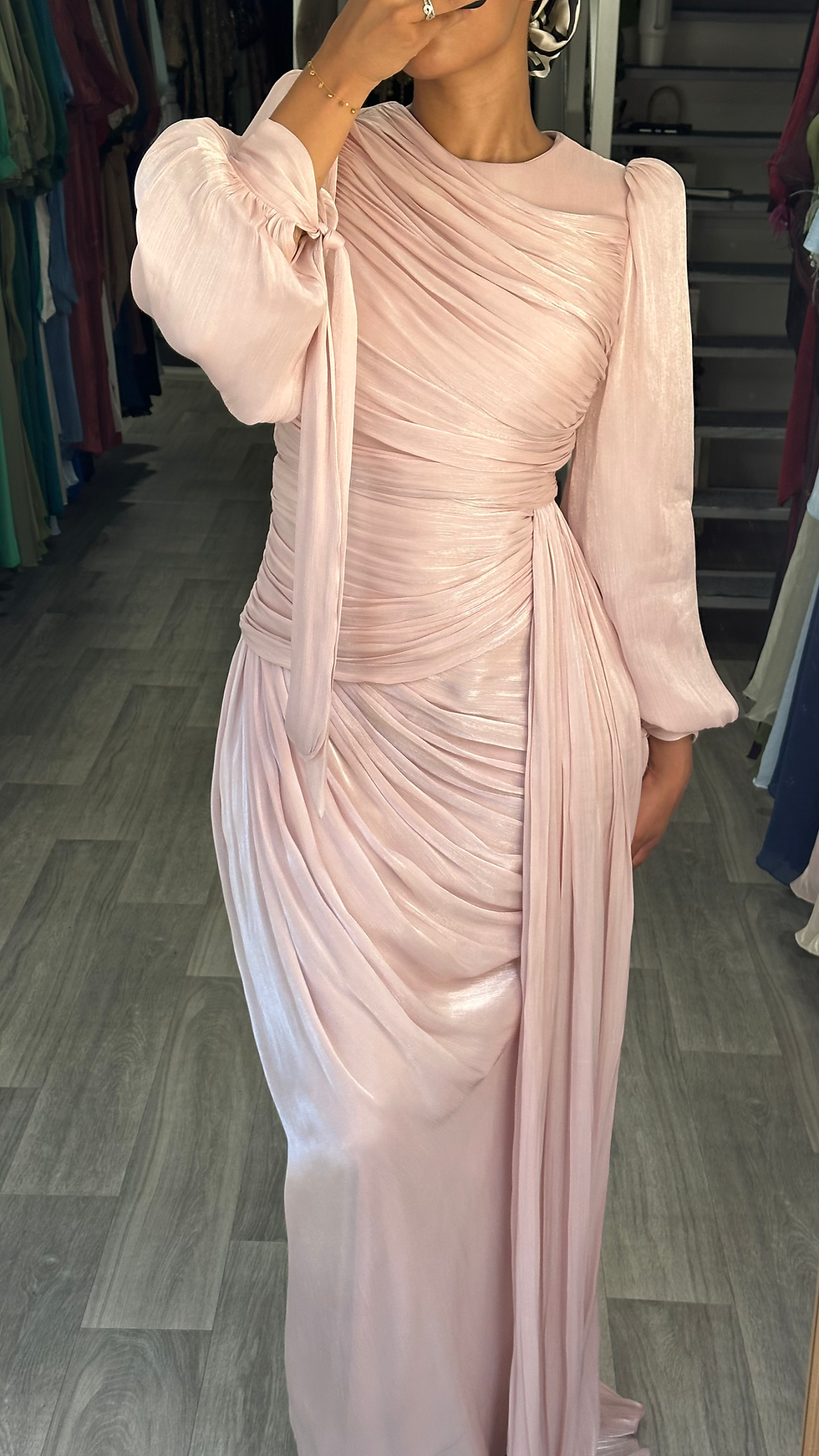 Miniatura: Robe rabat Rose claire 