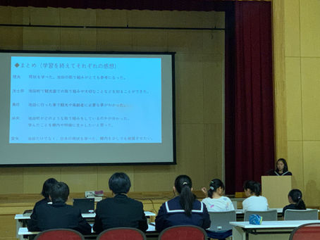 7月19日 参観日に「総合的な学習の時間」の学びを発表