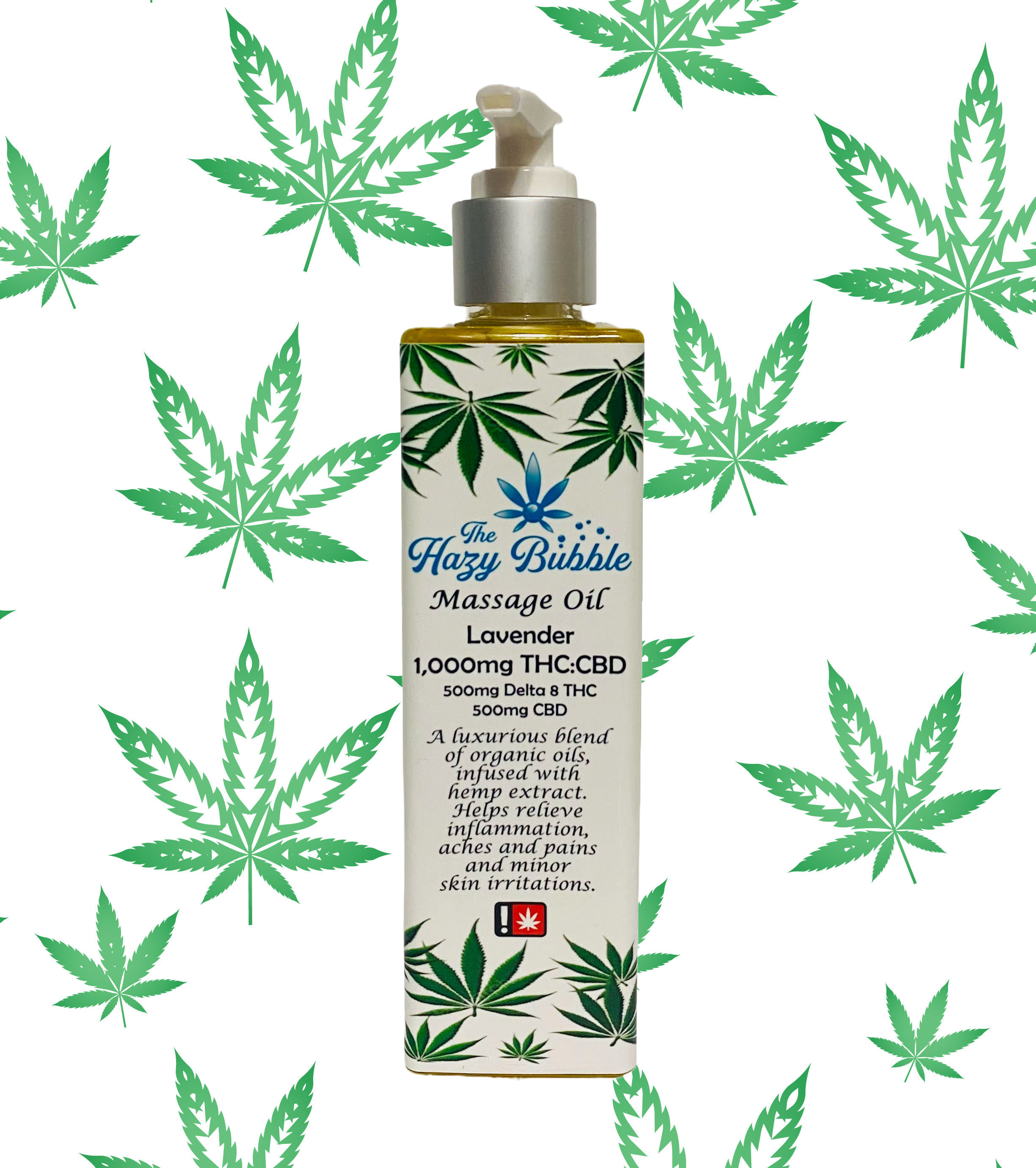 1,000mg ∆8 THC+CBD Massage Oil