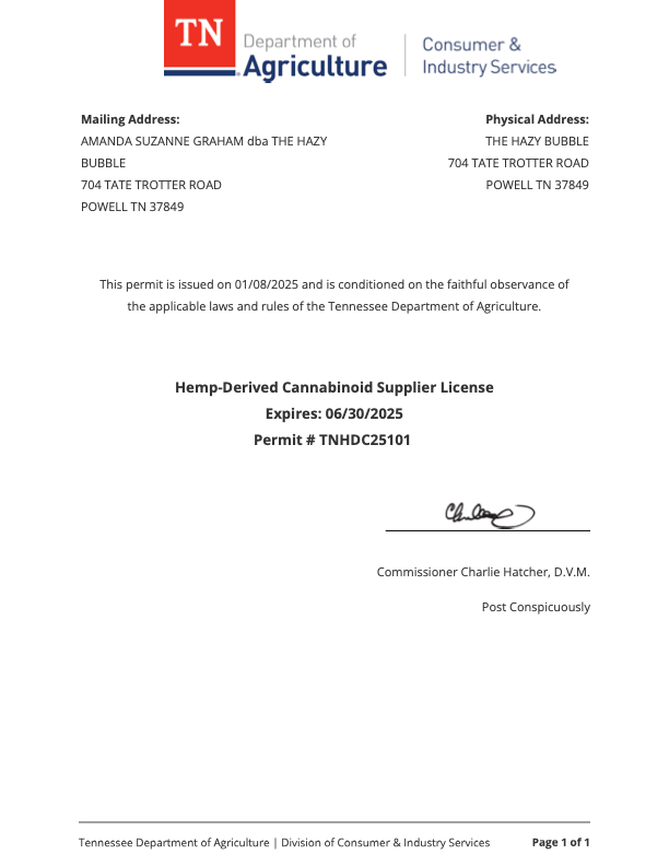 Hemp Supplier License