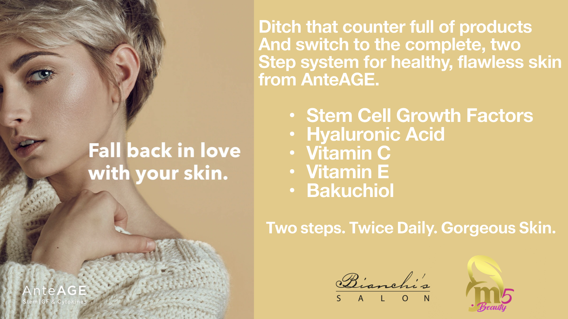 Fall back in love with your skin. content media