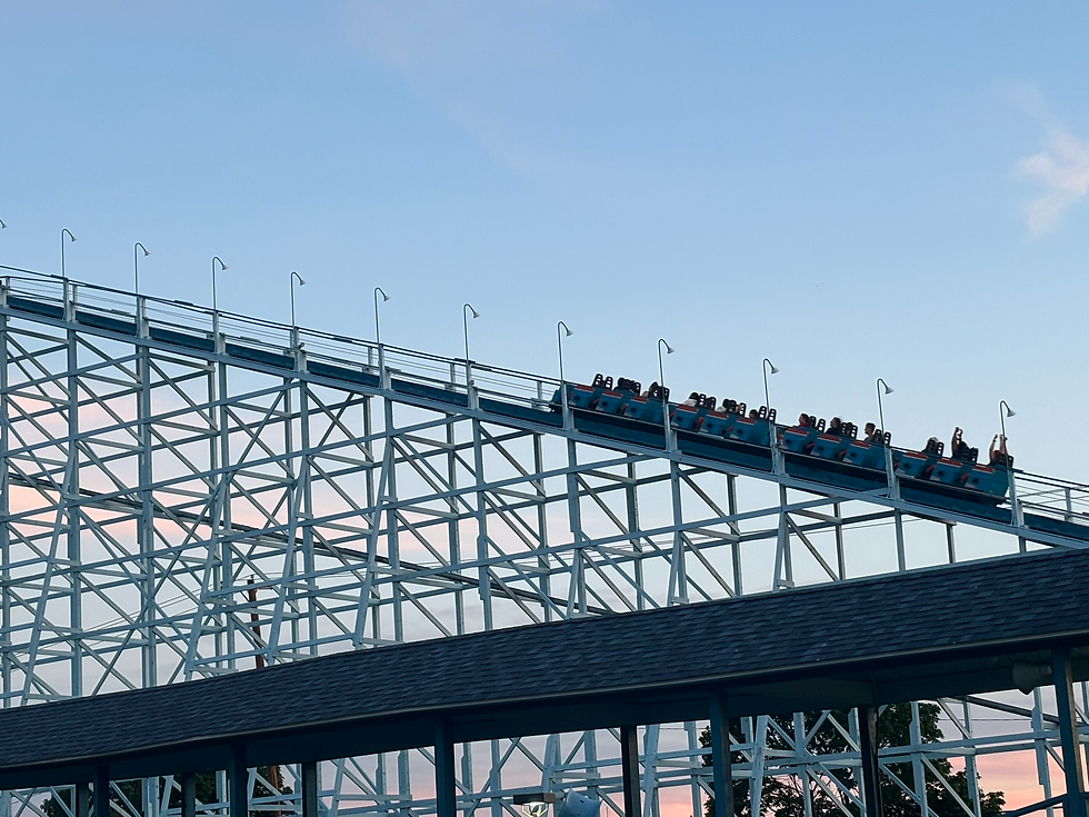 The rollercoaster may be small, but it sure shakes you up