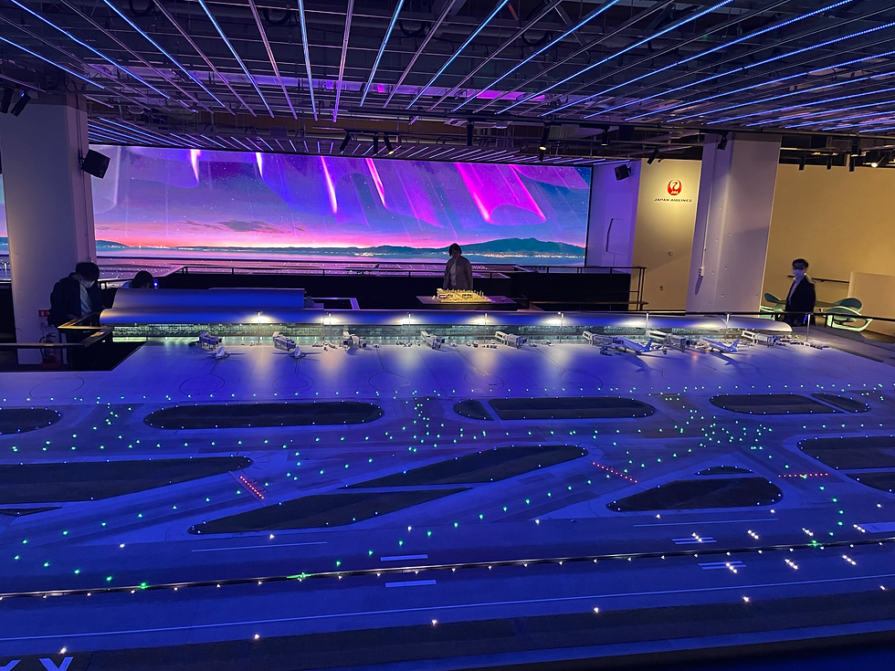 The Lighting Changes Over Time and has moving planes on the runway