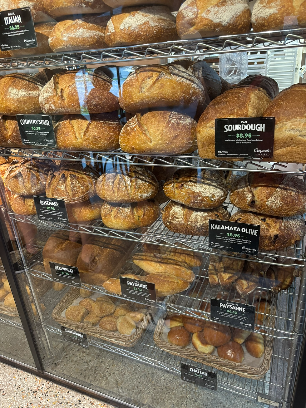 Behind The Bread, You Can See The Staff Making The Bread