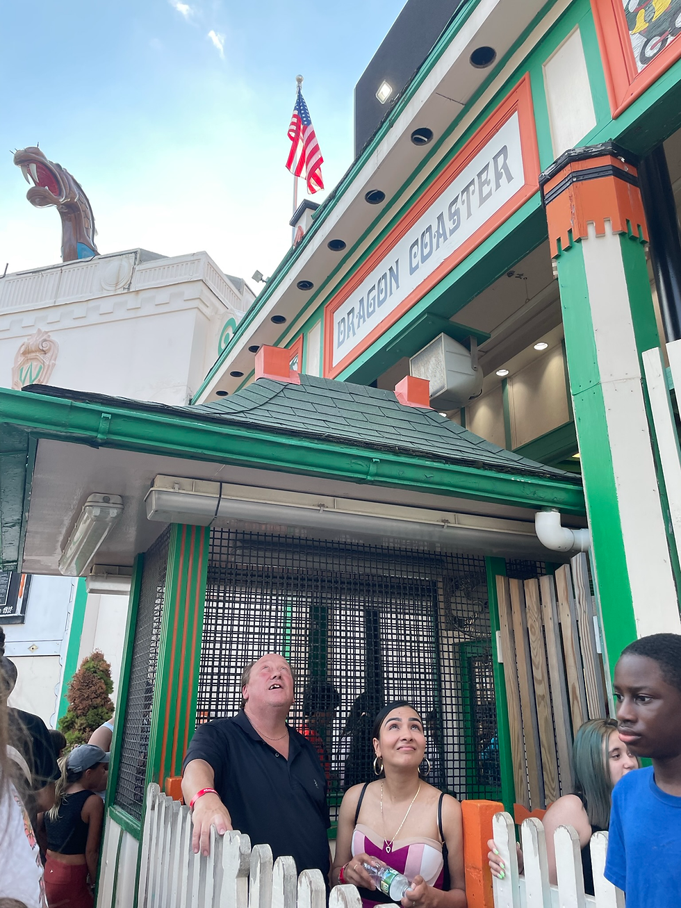 First Things First, We Will Get A Ride On The Dragon Rollercoaster.