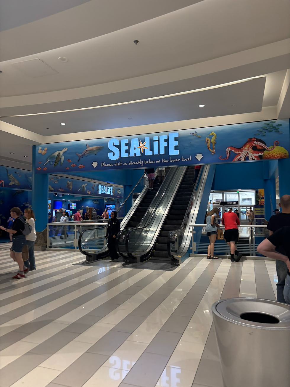 If your heading to the Sea Life Aquarium, It's on the Ground Level of the Mall