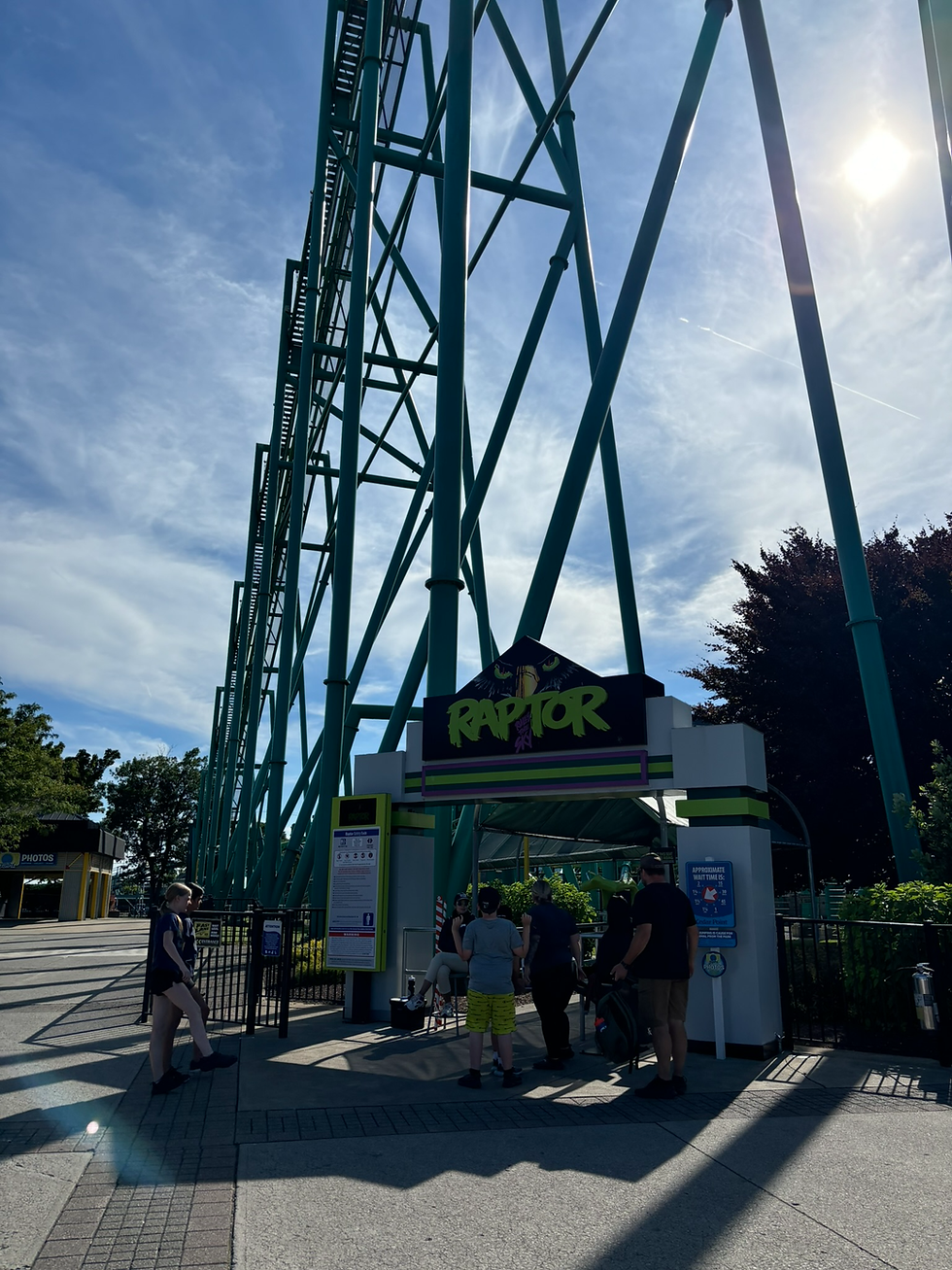 Our First Ride of the day was Raptor