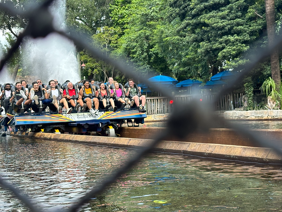Not the best photo of the splashdown, but you get the point.
