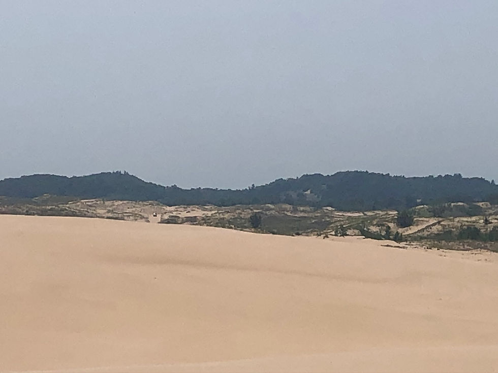 Where ever you travel on the dunes, its like walking into a mirage