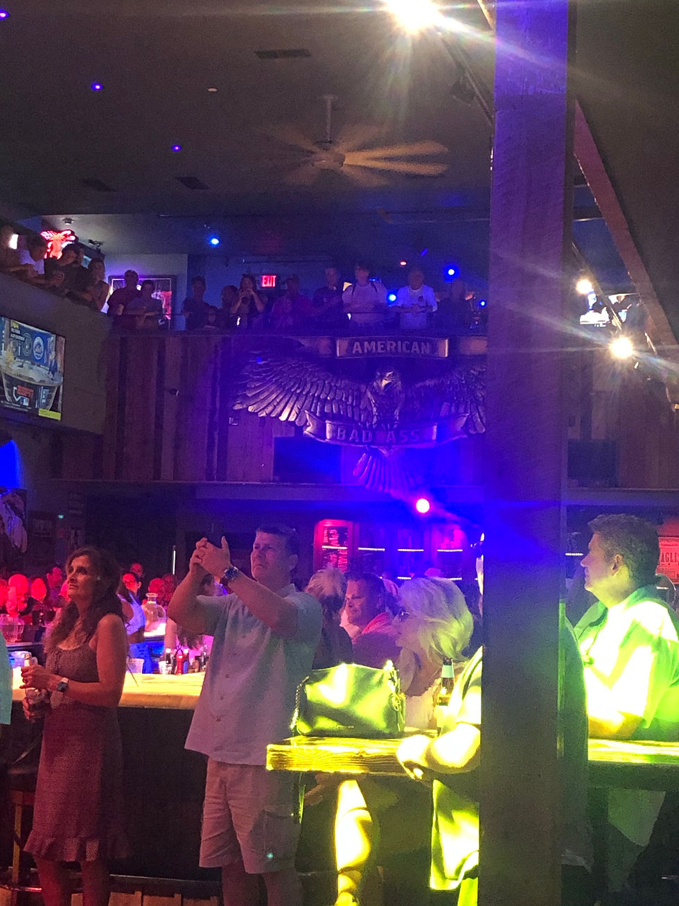 An inside of one of the bars