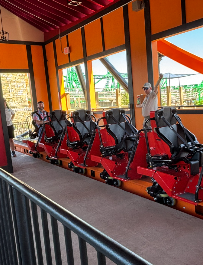 The Train is Continuously Moving, so you have to be fast!