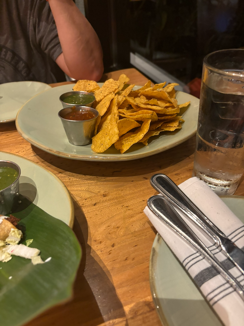Chips and Salsa to start (Guacamole Not Pictured Unfortunately : (  )