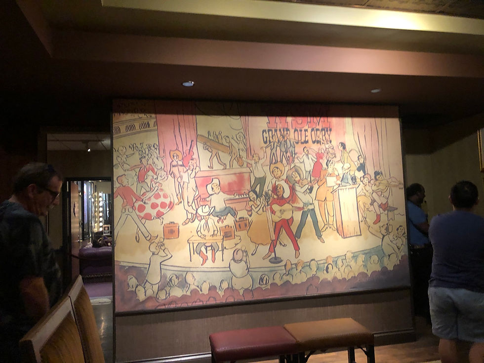 A Portrait of the Grand Ole Opry in one of the hallways