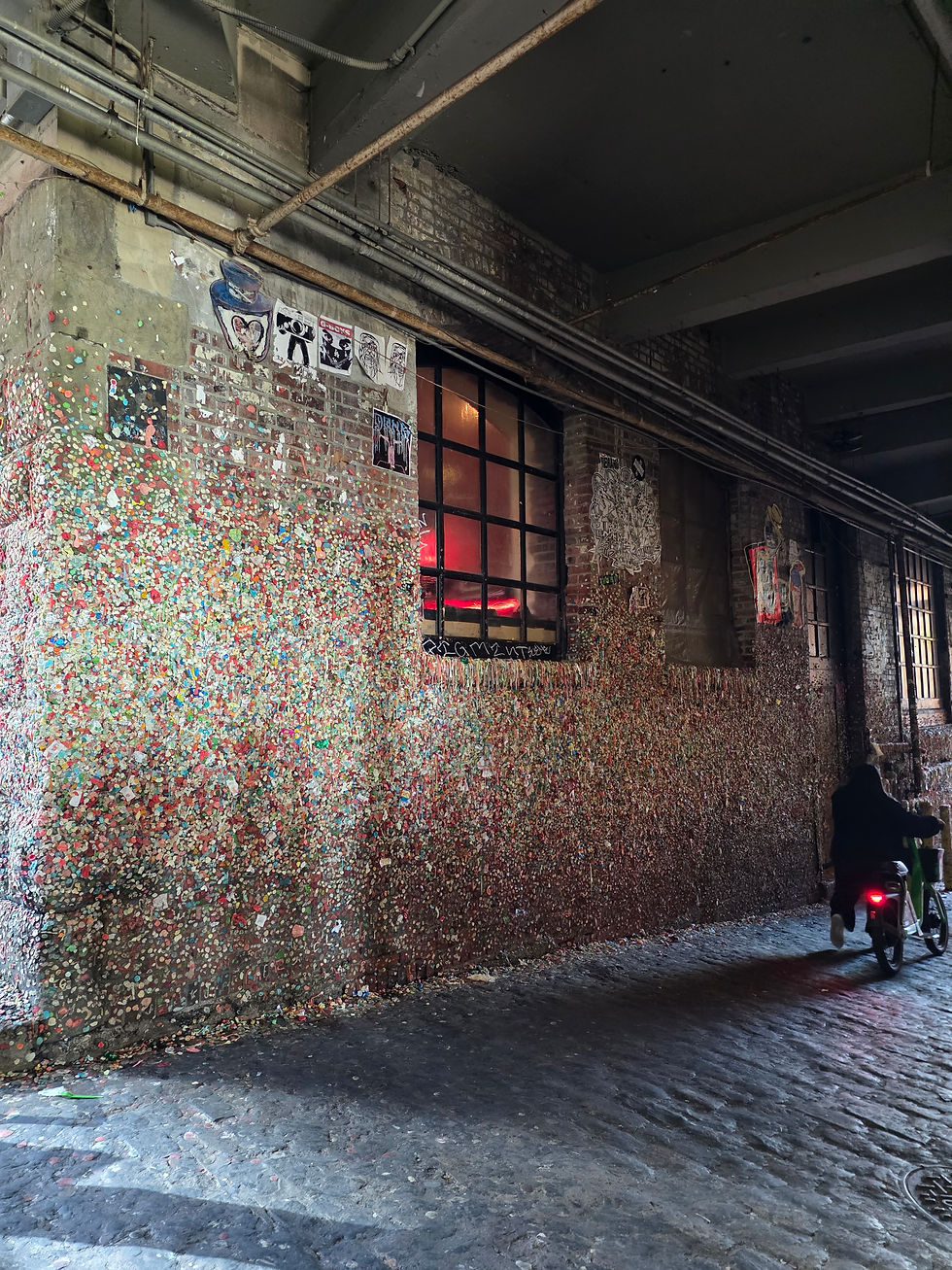 Last But Not Least, We Made A Stop At The Famous Gum Wall!