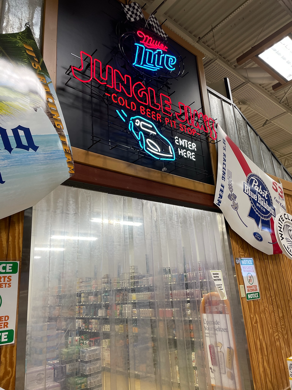 This may have the record for the largest beer cave I have seen!