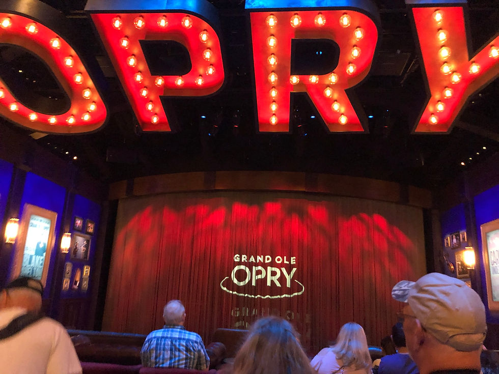 Welcome To the Grand Ole Opry, Where you start with a neat projection show on the history of it all.
