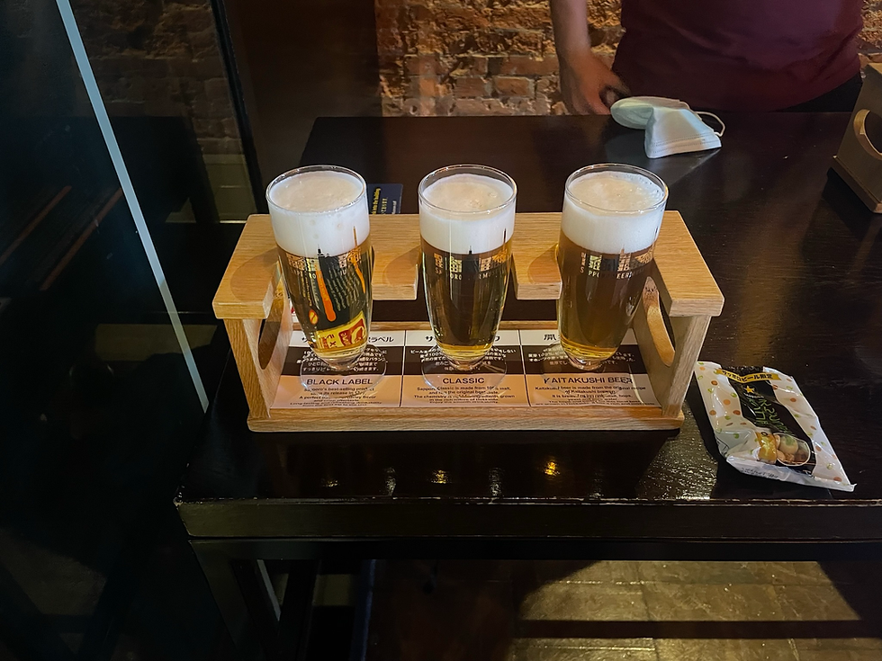 We Opted to try all three beers!