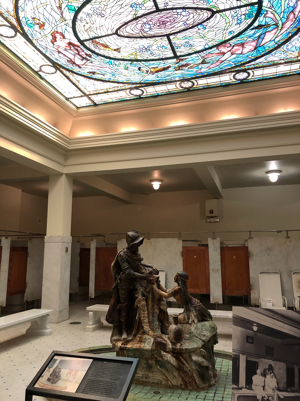 The Town is home to a few Spa Bath houses feed by natural spring water
