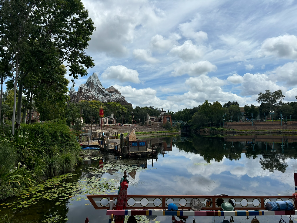 A view of Expedition Everest in the Distance. I wish they would bring their Night Show, Rivers of Light back....
