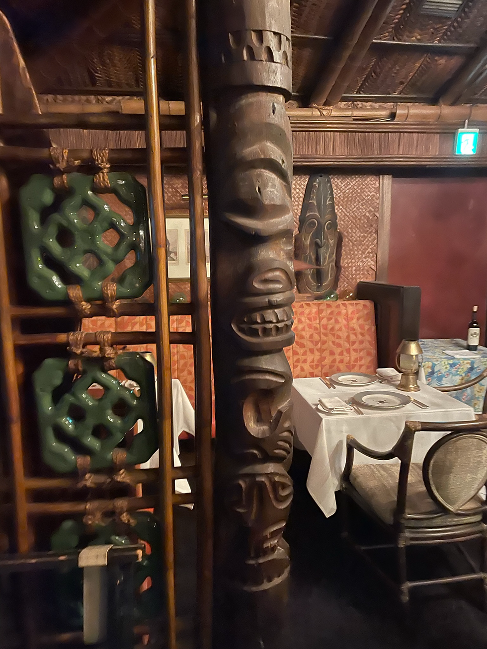 Also, I wish I had one of these Tiki Carvings!