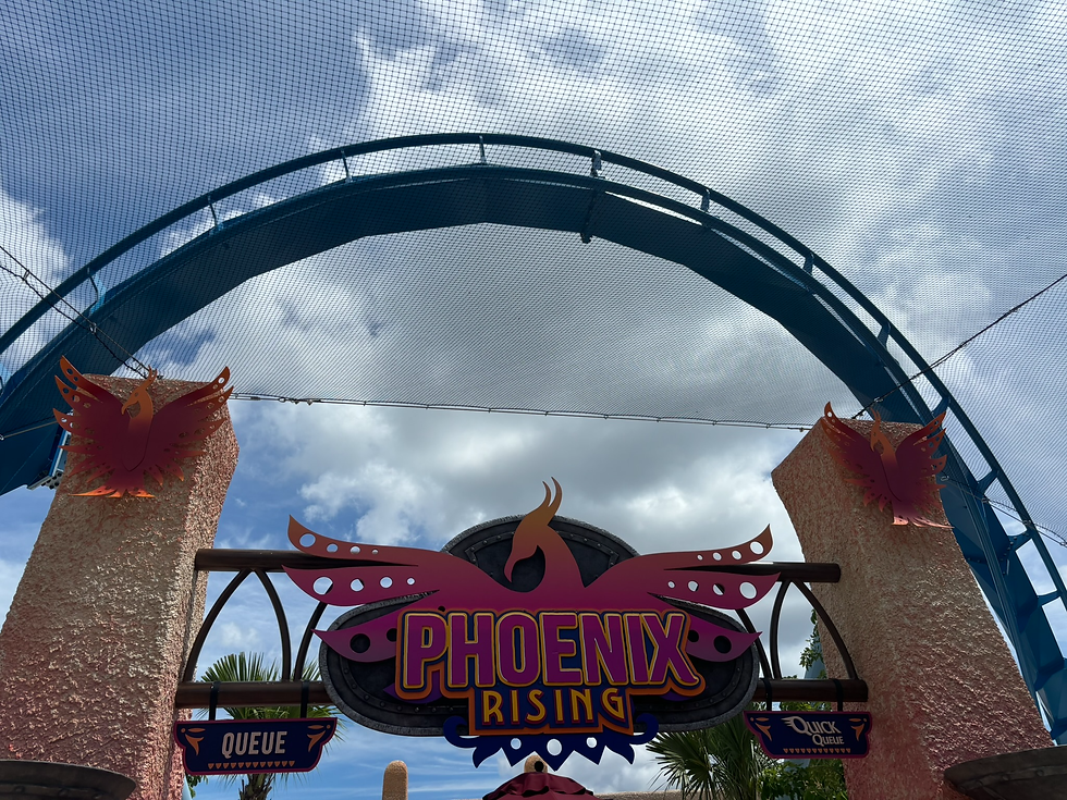 The new rollercoaster at Busch Gardens