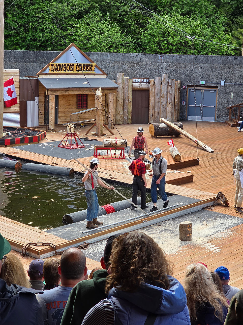 Next... Its On To The Log Rolling Competion