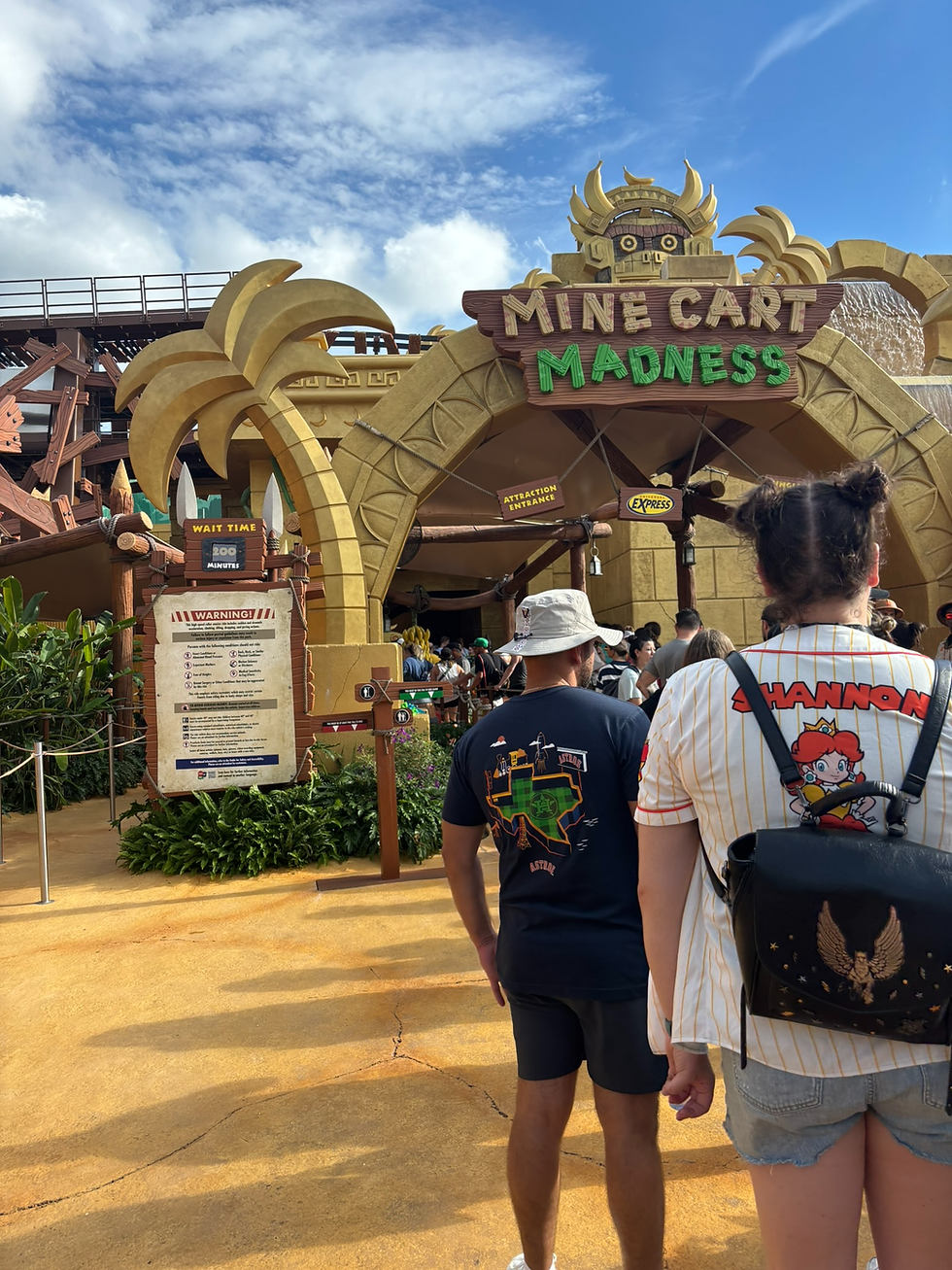 And... We return to brave the line of Mine Cart Madness!