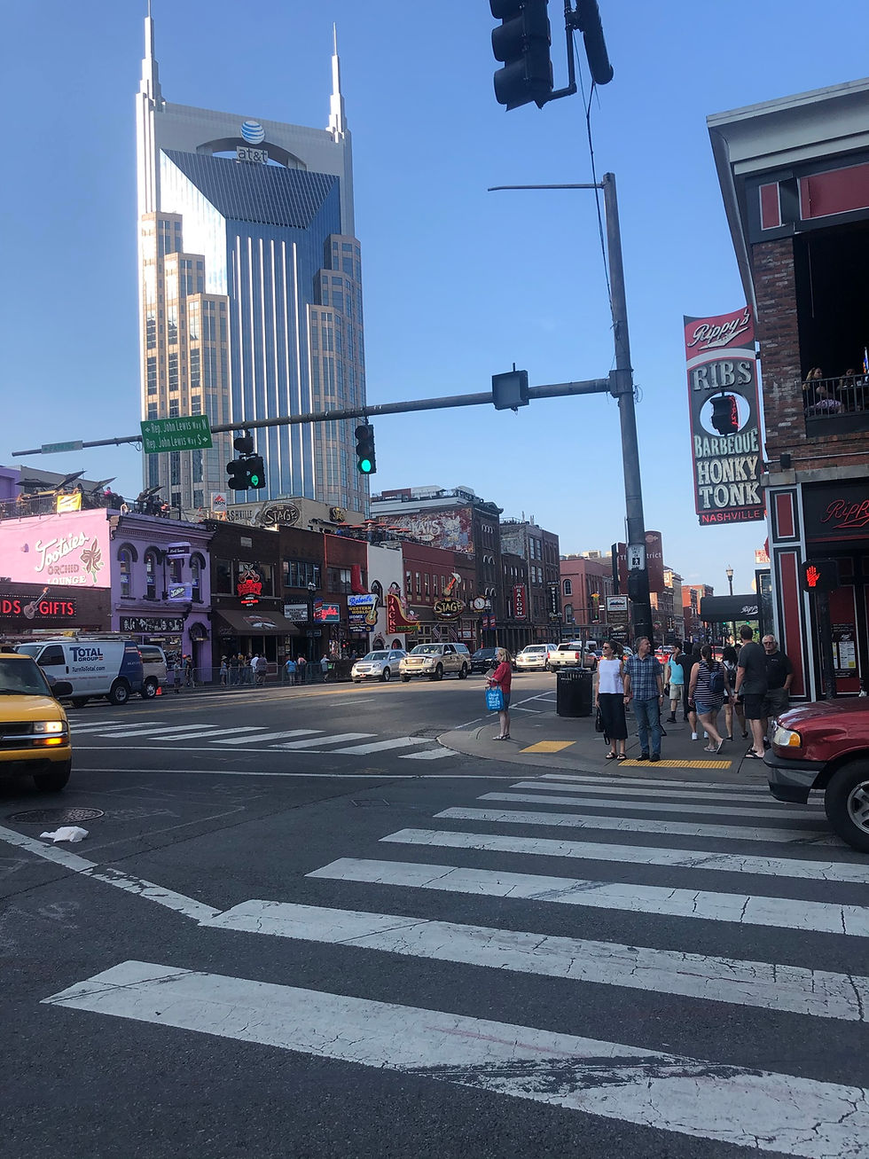 We Will Now Explore Broadway Street As The Sun Sets