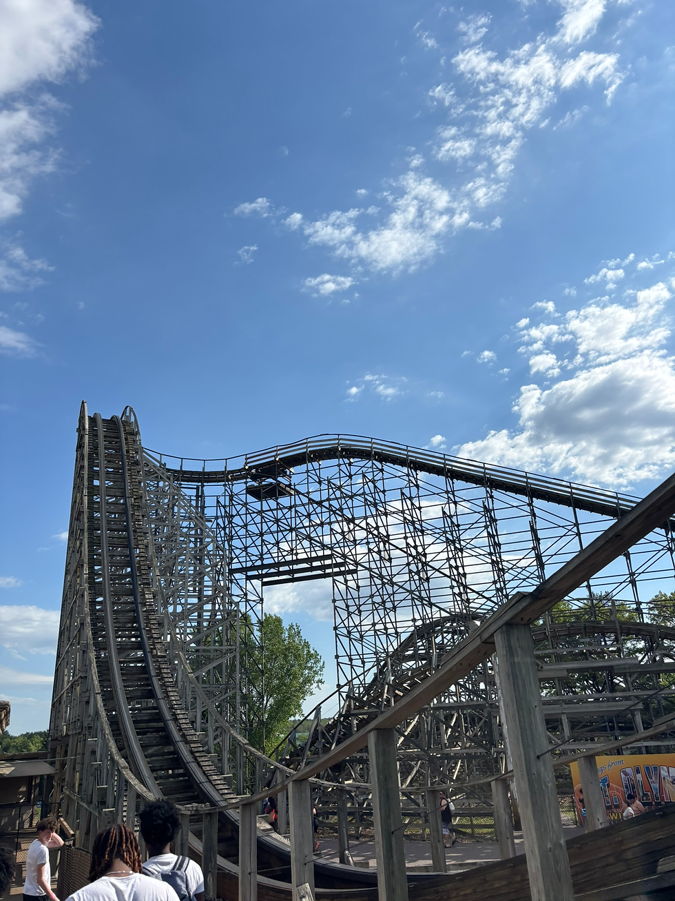 A View of the First Drop of Zeus. It is Insane How Close You Can Get To The Track