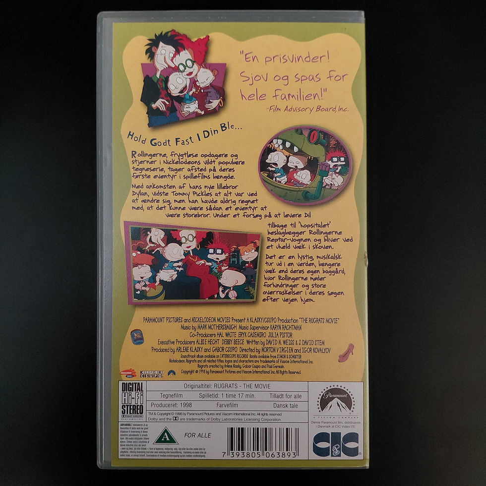Rugrats movie VHS