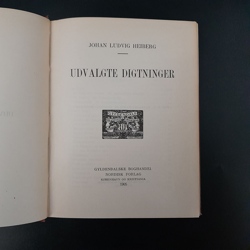 Udvalgte Digtninger af Johan Ludvig Heiberg fra 1905