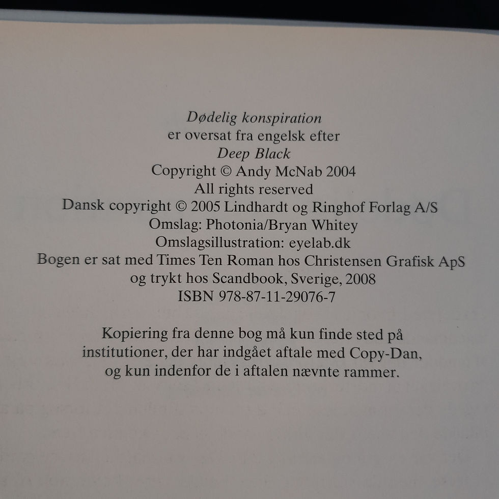 Miniaturebillede: Dødelig konspiration af Andy McNab