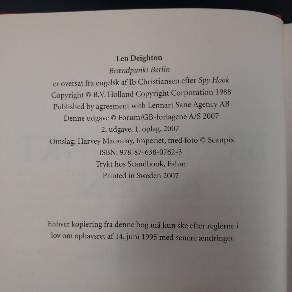 Miniaturebillede: Brændpunkt Berlin af Len Deighton