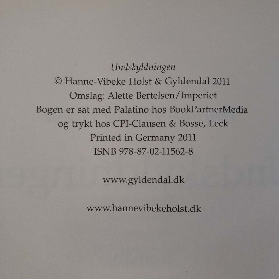 Miniaturebillede: Undskyldningen af Hanne- Vibeke Holst