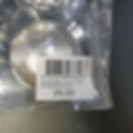 Glaskugler i sølv 4 stk.