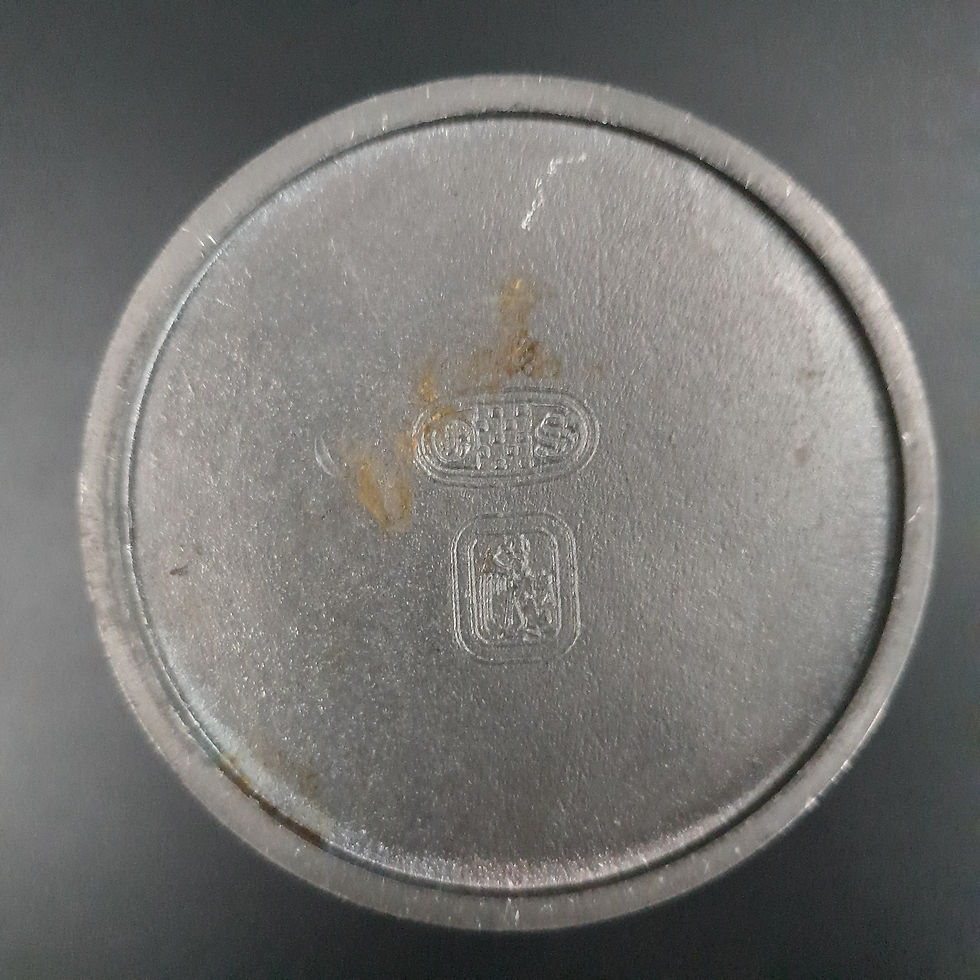 Miniaturebillede: Vintage tysk tinkop med hjortemotiv