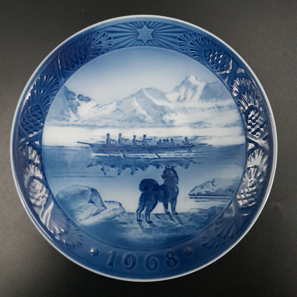 Den sidste konebåd 1968 juleplatte af Royal Copenhagen