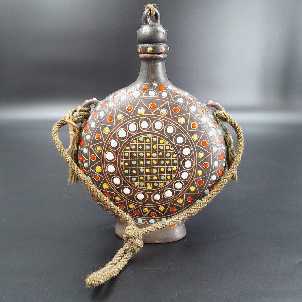 Miniaturebillede: Håndmalet keramik dekorativ kantine fra Italien