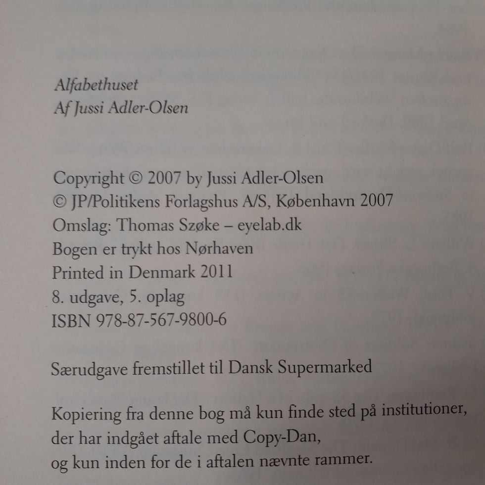 Miniaturebillede: Alfabethuset af Jussi Adler-Olsen
