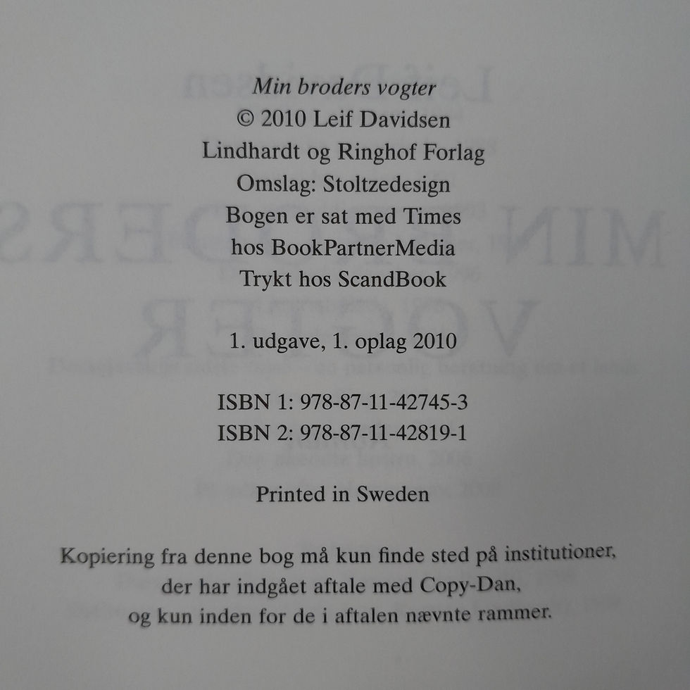 Miniaturebillede: Min broders vogter af Leif Davidsen