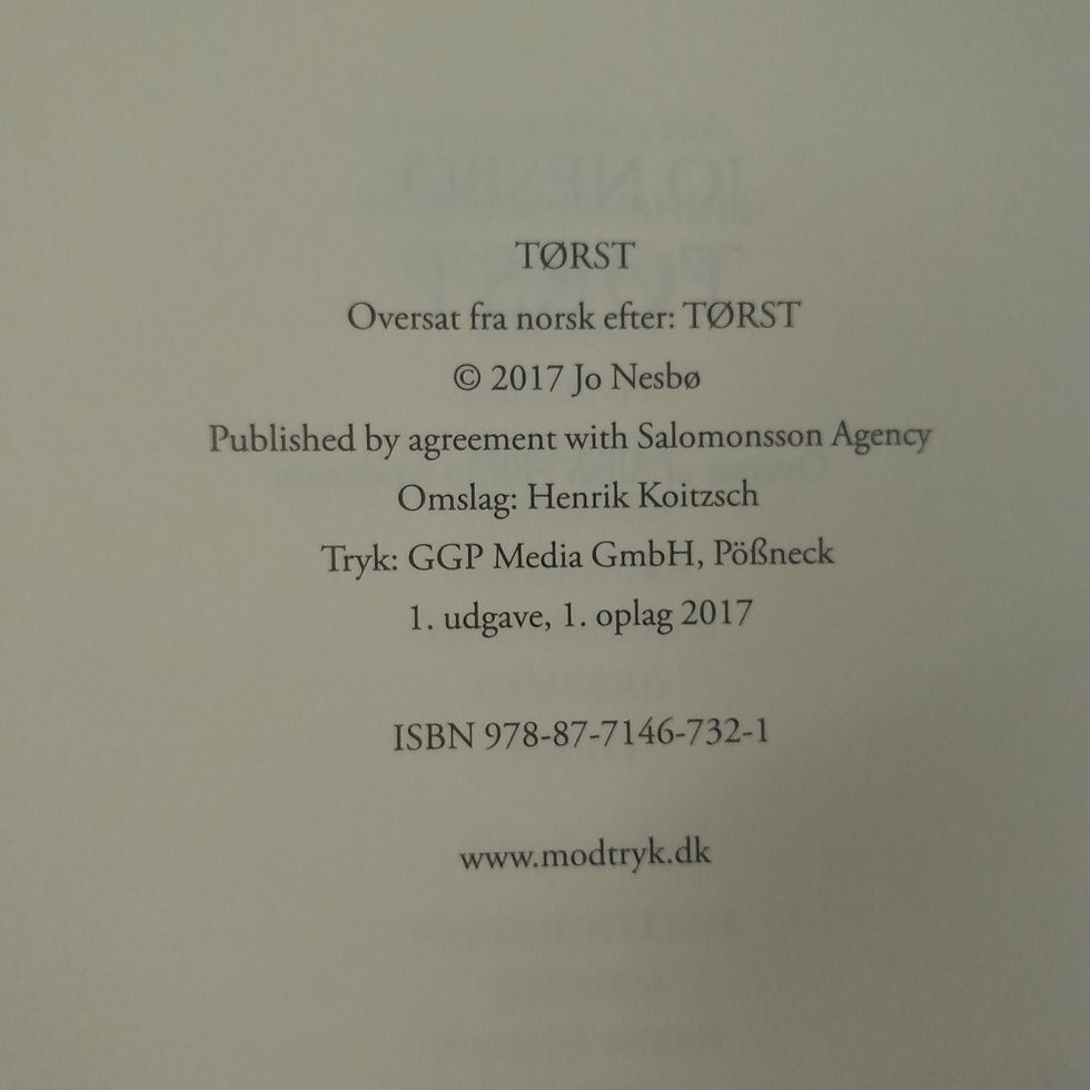 Miniaturebillede: Tørst af Jo Nesbo