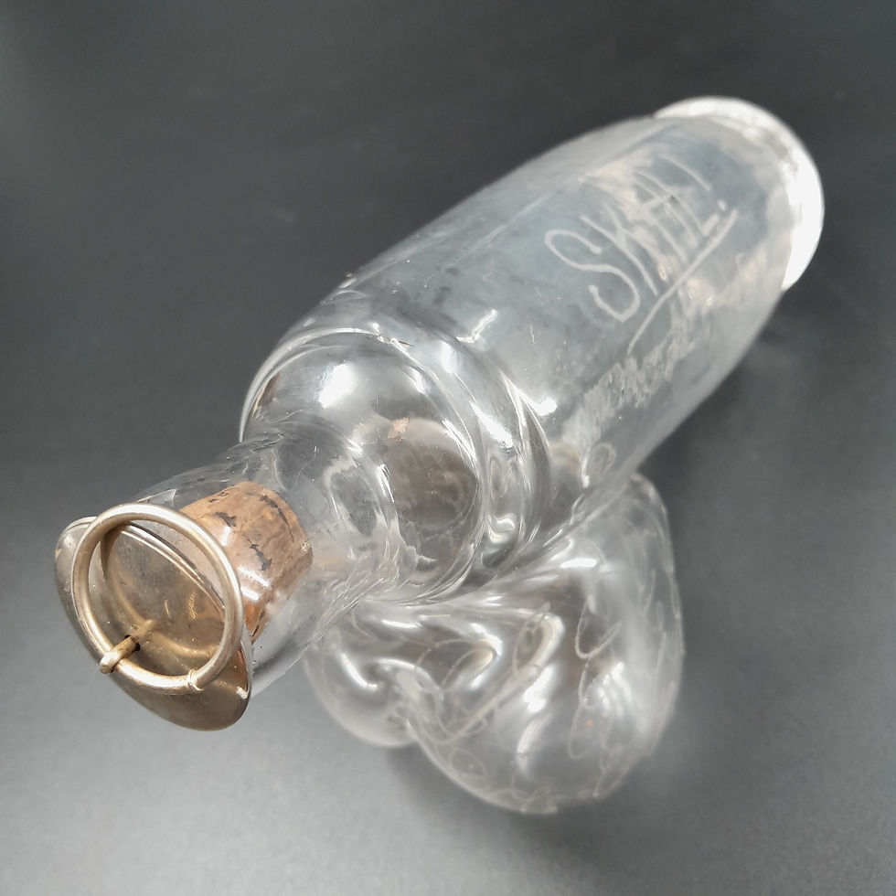 Miniaturebillede: Penis karaffel i  klart glas