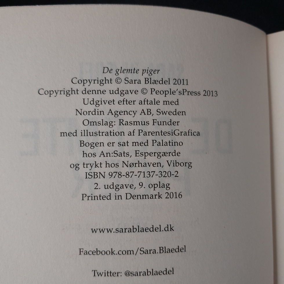 Miniaturebillede: De glemte piger af Sara Blædel