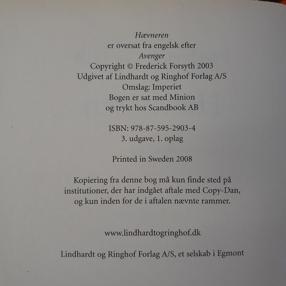 Miniaturebillede: Hævneren af Frederick Forsyth