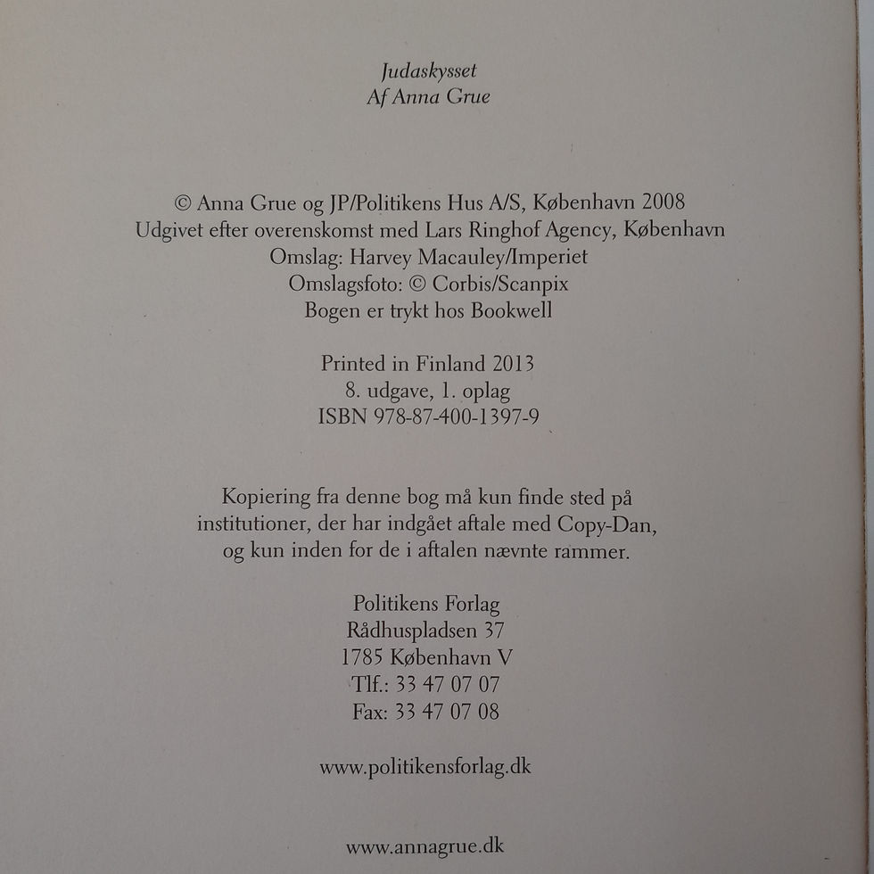 Miniaturebillede: Judas Kysset af Anne Grue