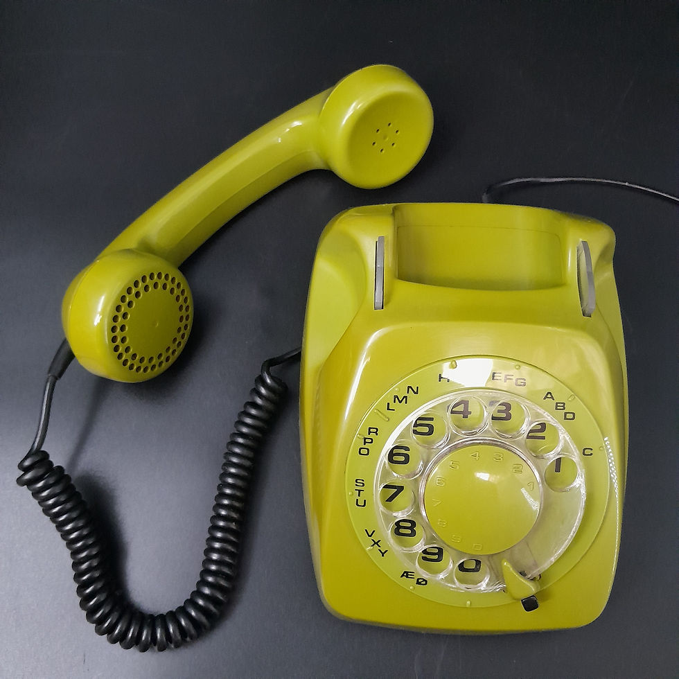 Drejetelefon 73D i retrogrøn af Kirk