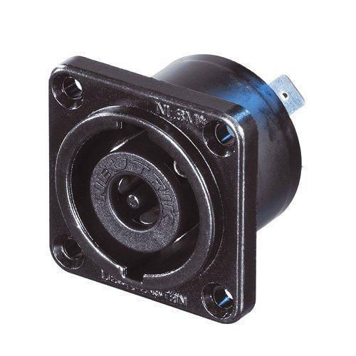 8-Pin Chassis - Square Flange, Black Finish Front Plate