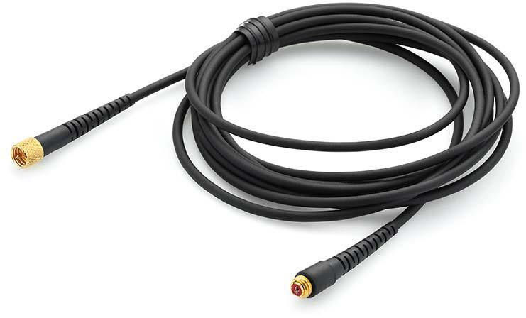 Microphone Sound Microdot Extension Cable, 2.2 mm, 5 m, Black
