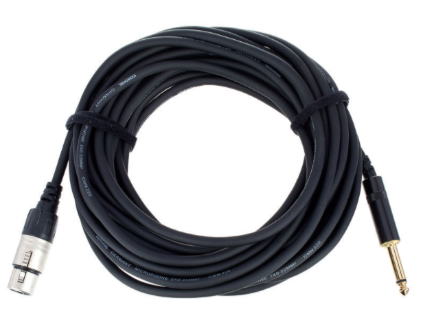 10m Female XLR to Jack Male