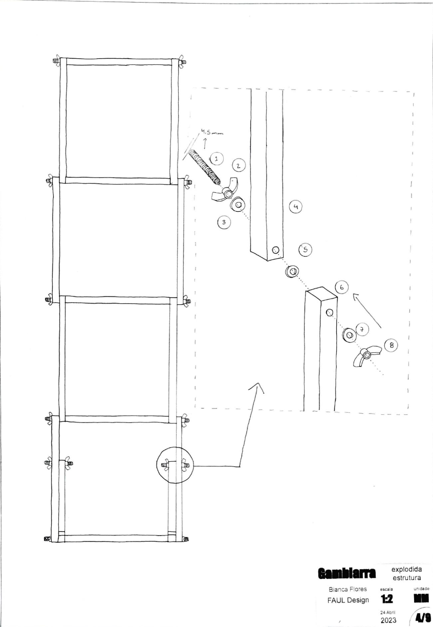 hand-drawn technical drawings